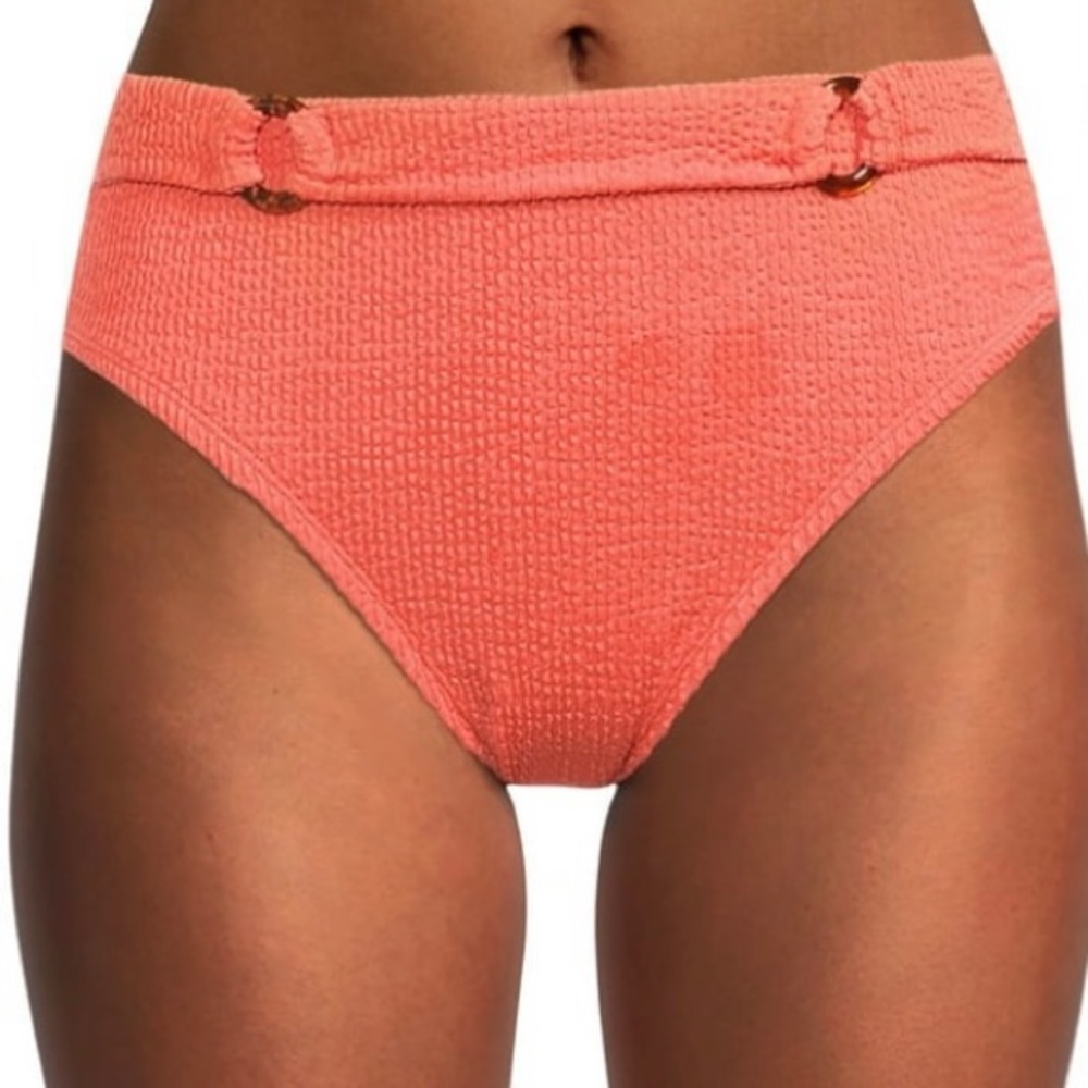 Solid Crinkle Ting Plus Swim Bottom
